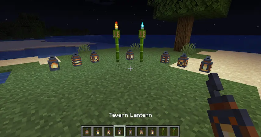 tiki torches