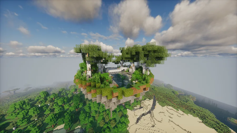 birch forest island