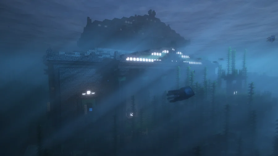 village under water