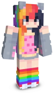 Nyan Cat Girl Minecraft Skin Nyan Cat Girl Skin