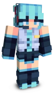 Hatsune Miku Minecraft Skin image