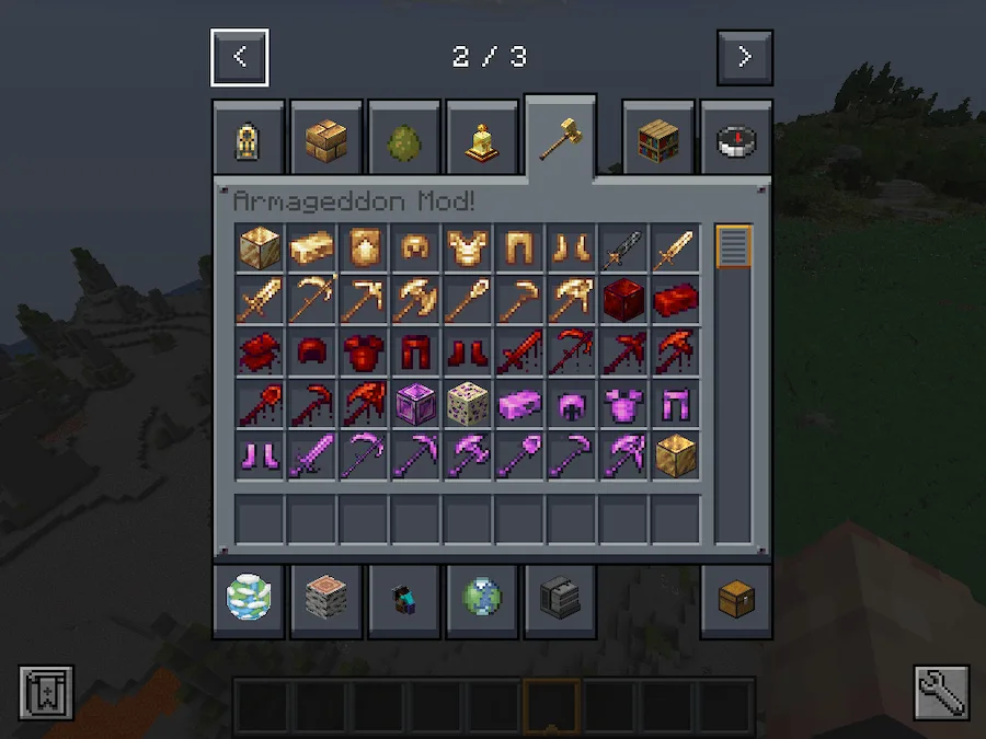 Armageddon items page 1