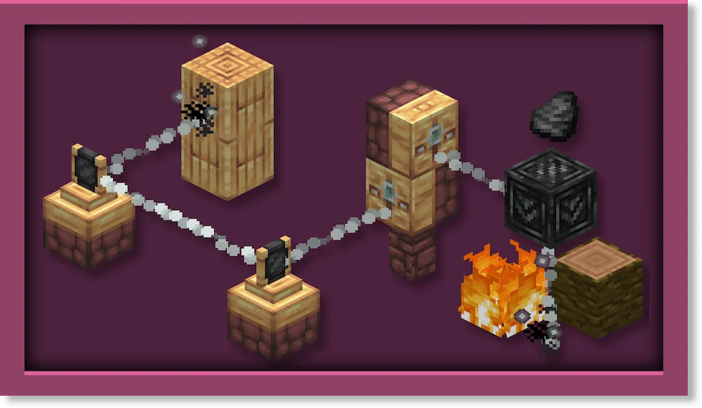 Solar Rays allow for interesting contraptions. They can be redirected with Hematite blocks to move vertically