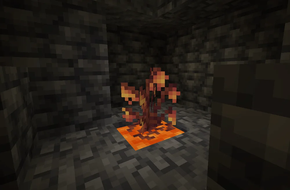 A lonely Lava Bush in a tiny lake