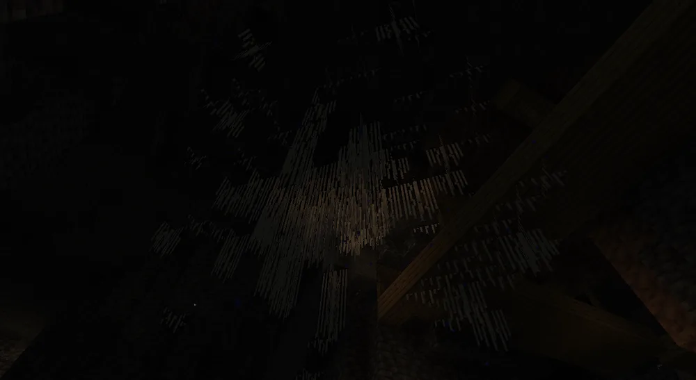 Naturally generated Soda Straws near a mineshaft