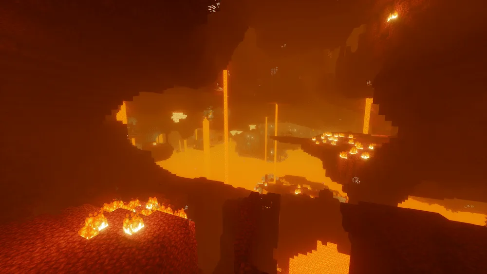 Miniature Shaders Comparison nether