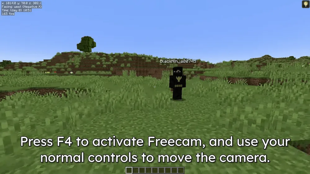 Freecam cinematic mod
