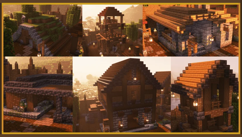 The village is entirely randomly generated