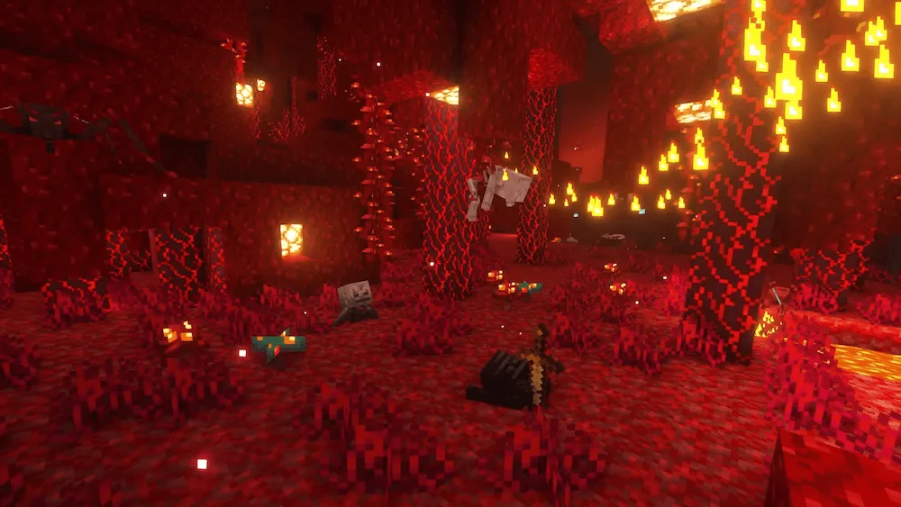 skeleton generated in the nether