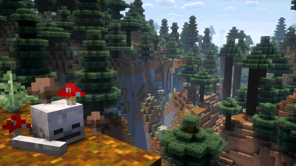 skeleton generated in the Taiga