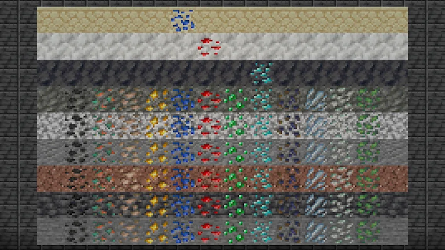 all of the variant ore