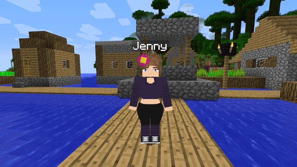 jenny in a village