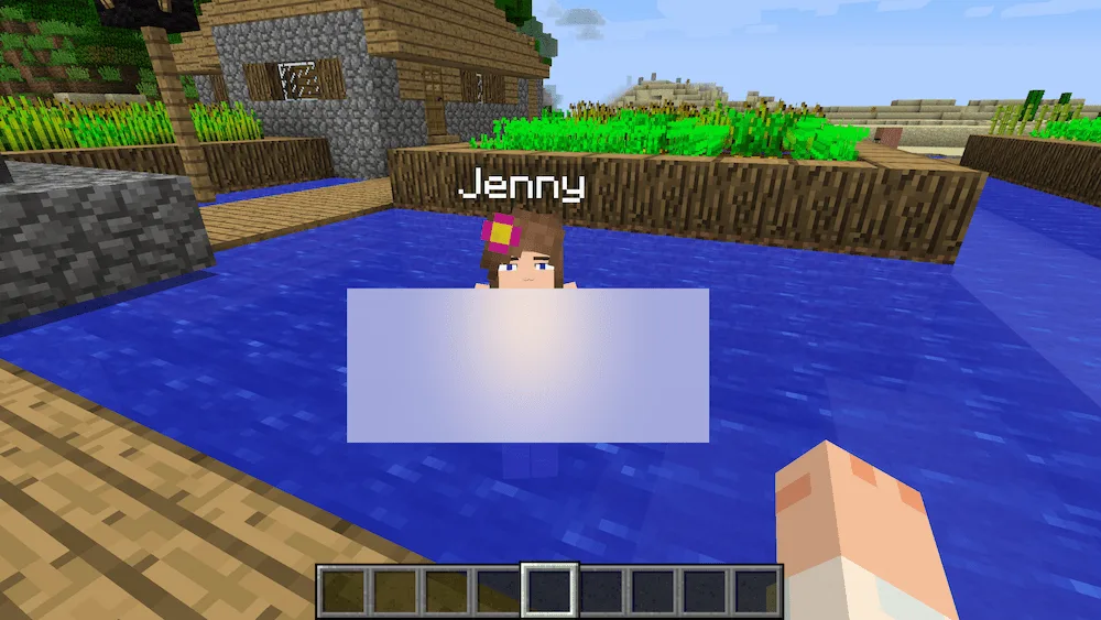 jenny in the water