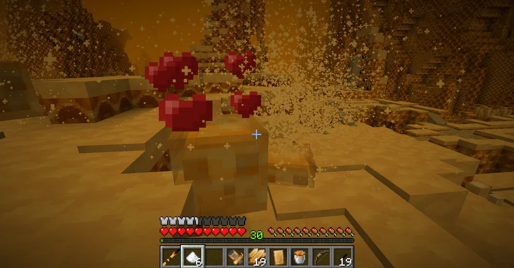 Cute neutral Honey Slime can be found throughout the dimension