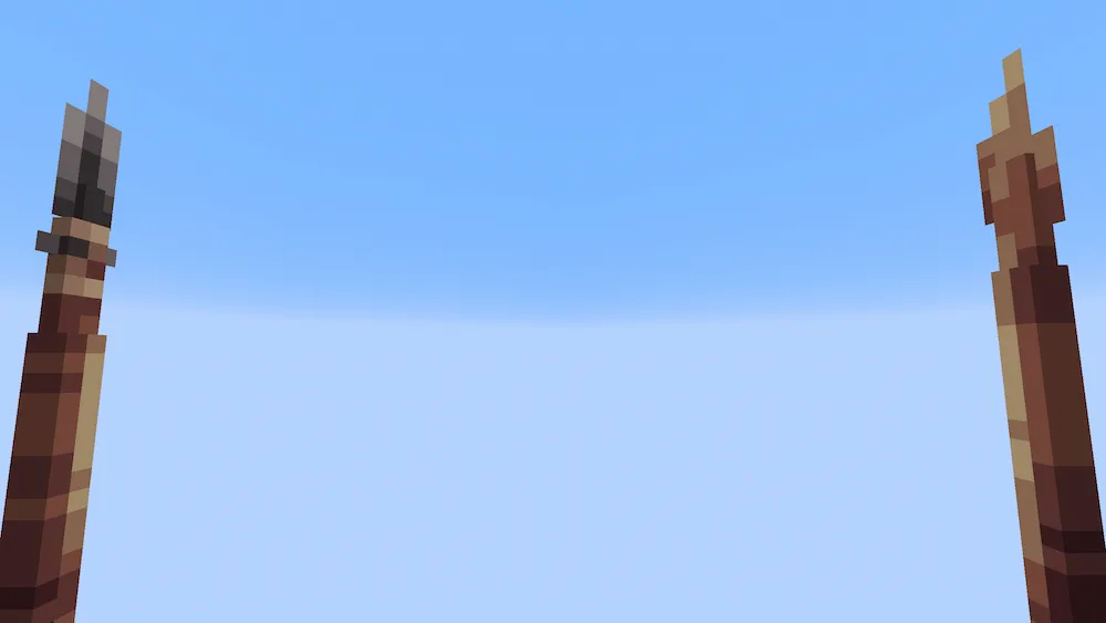 stone and wood Spears 