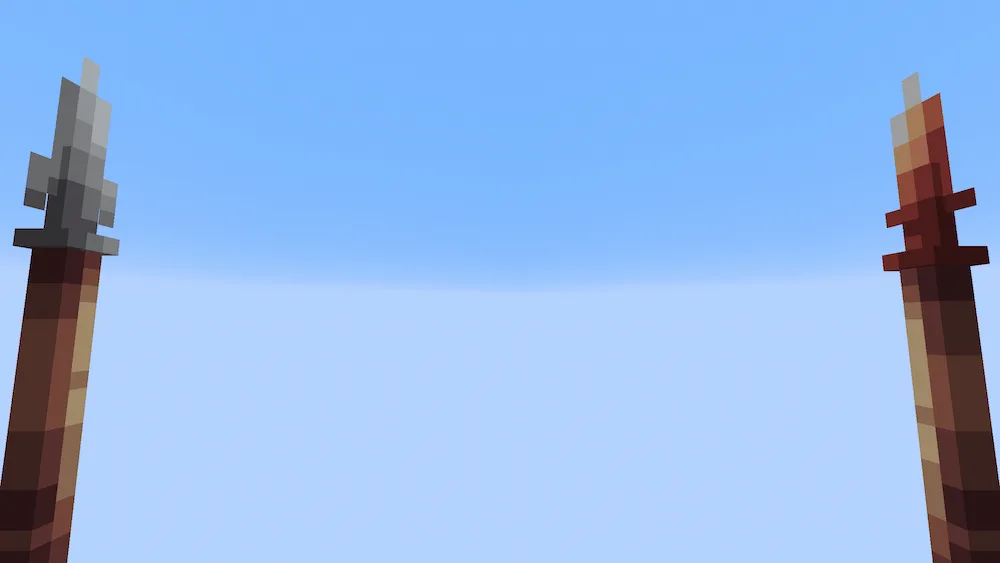 iron and copper Spears 