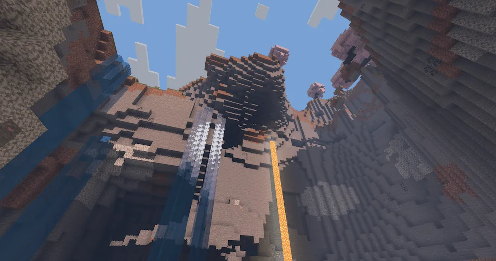 sunlight reflecting on the water