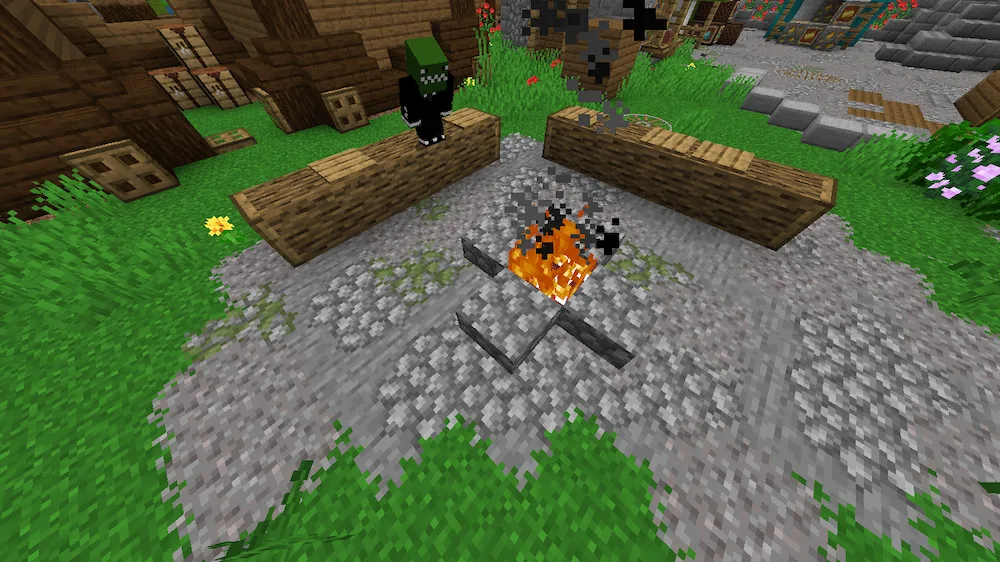 grass and stone interraction