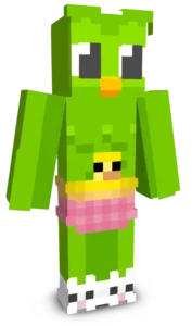 Cute Duolingo Float Minecraft Skin Cute Duolingo Float Skin