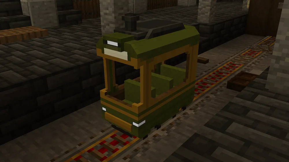 Dooby Minecart in a Station
