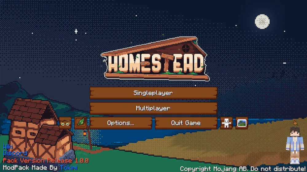 Main Menu Screen (Night Mode)