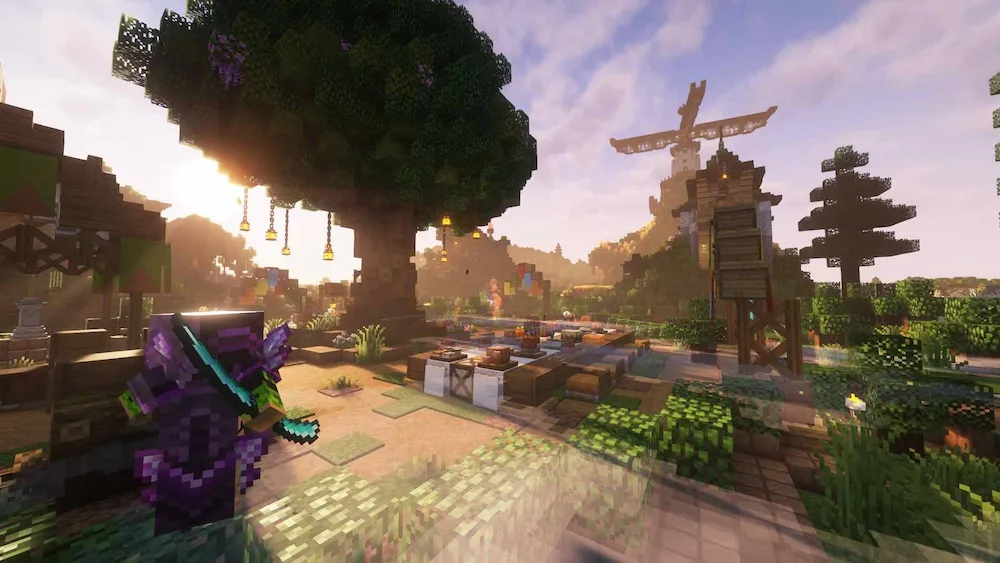 Mossy Village Sunrise