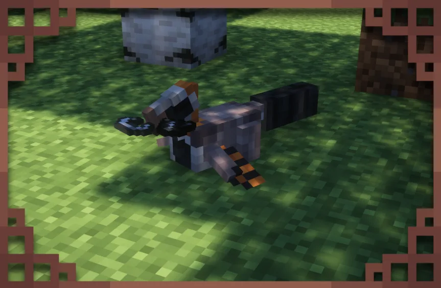 A sleeping Pyroraptor