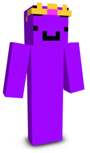 Purple Crown Smile Minecraft Skin Purple Crown Smile Skin
