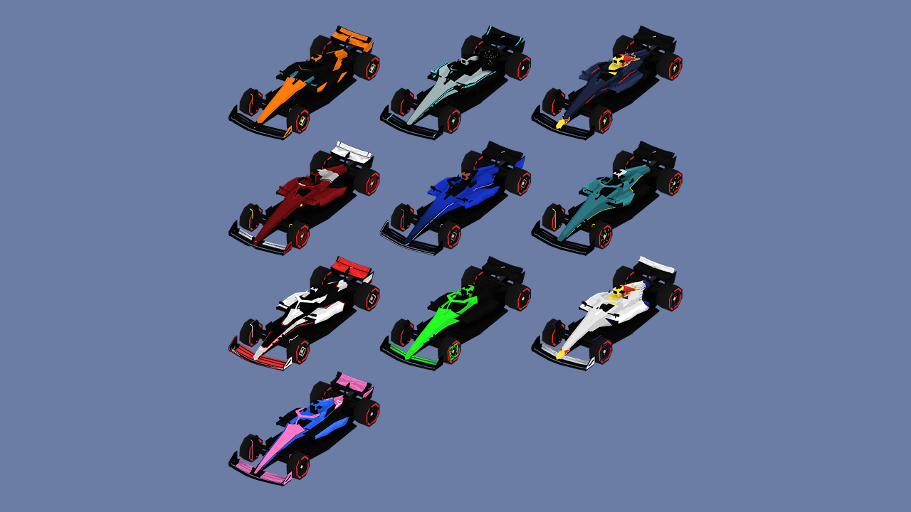 F1-style 2025 Liveries