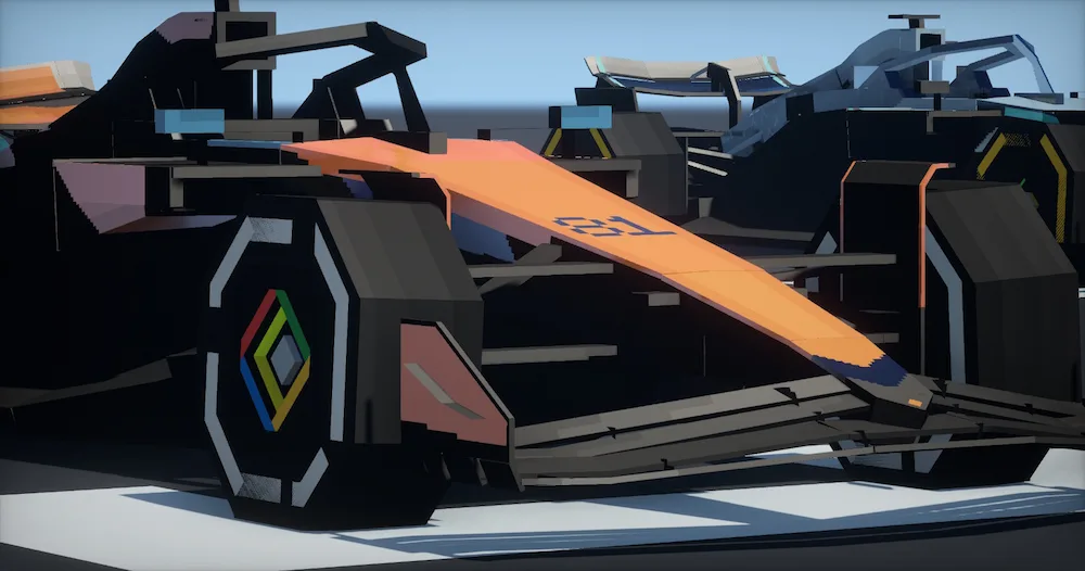 F1-Style Boat orange