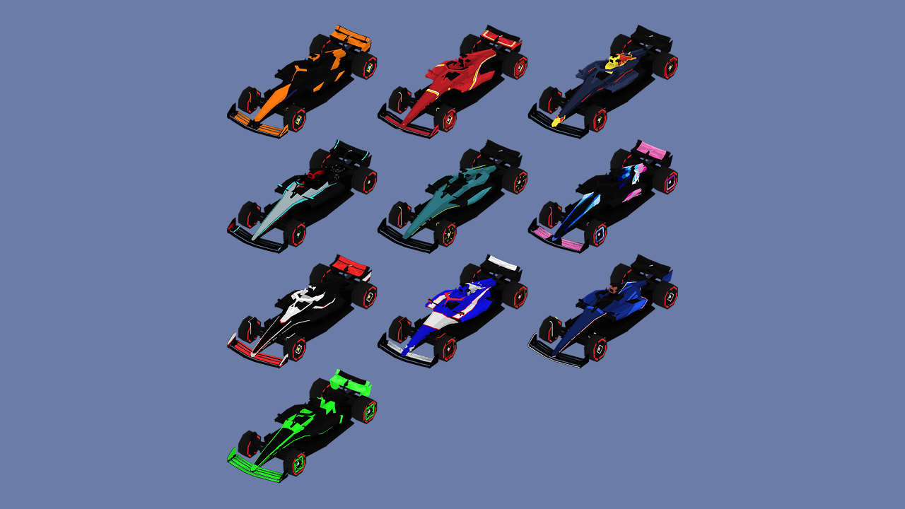 F1-style 2024 Liveries