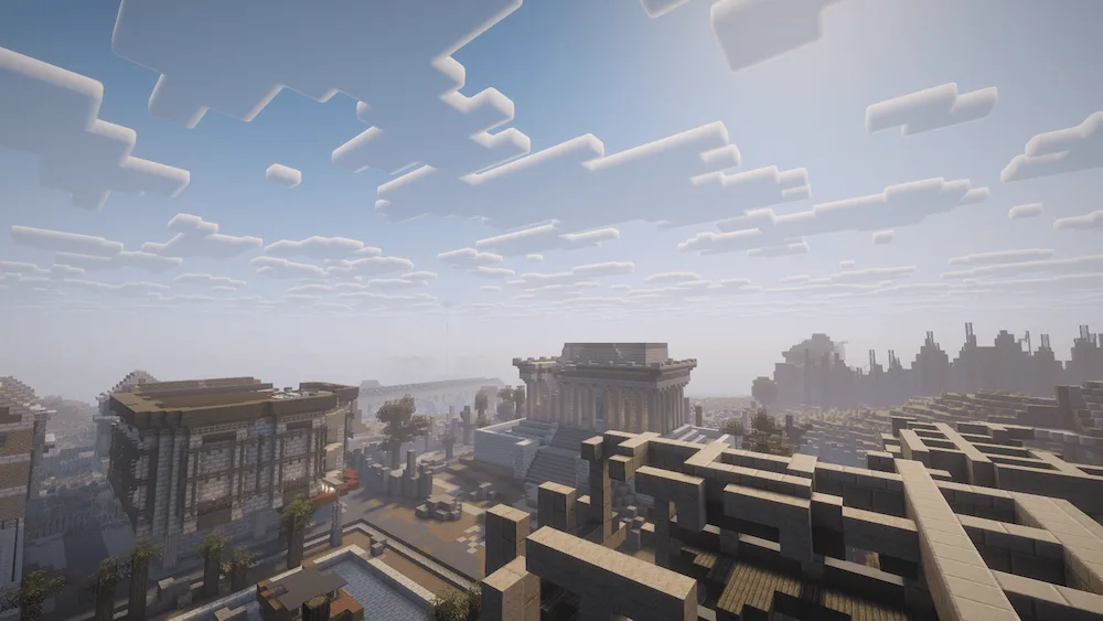 Cities and buildings destroyed