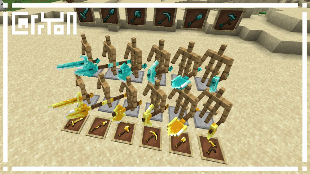 gold and diamond tools