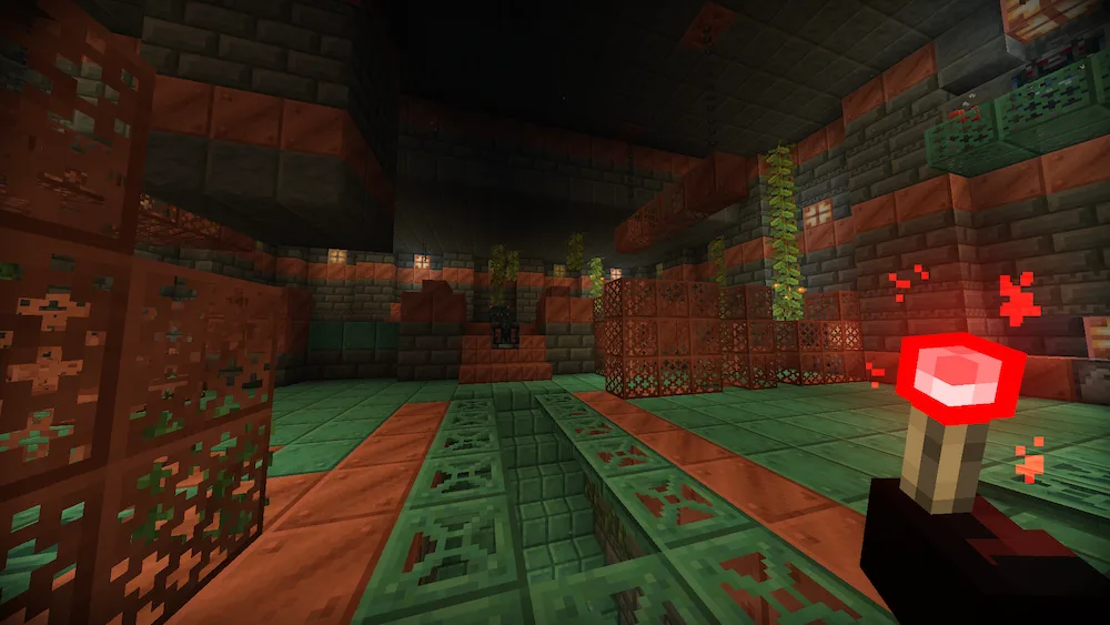 Holding redstone torch