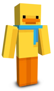 Yellow Duck Blue Scarf Skin