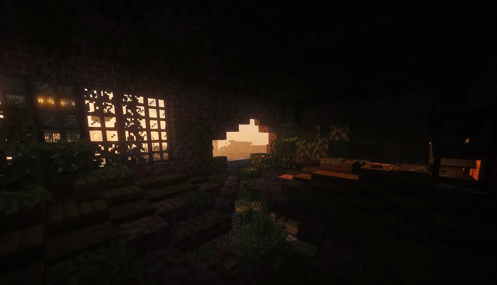 Inside of a building