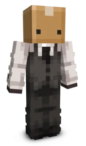 Box Head Gentleman Minecraft Skin Box Head Gentleman Skin
