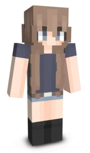 Casual Brown Hair Girl Minecraft Skin Casual Brown Hair Girl Skin