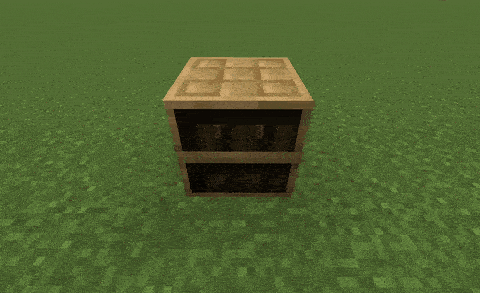 Smooth chiseled bookshelves