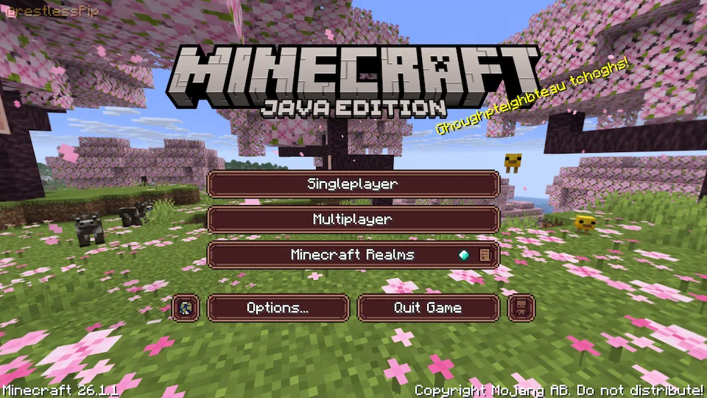 Main Menu