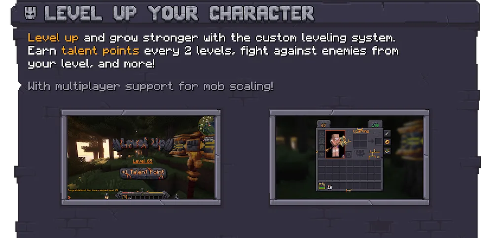 level up your character