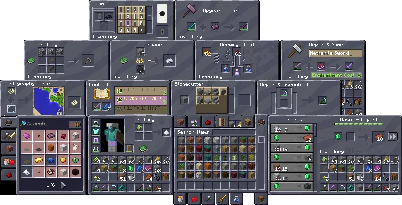 hud GUI Retextures darkmode