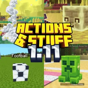 Download Action and Stuff 1.11 Texture Pack for Minecraft Bedrock