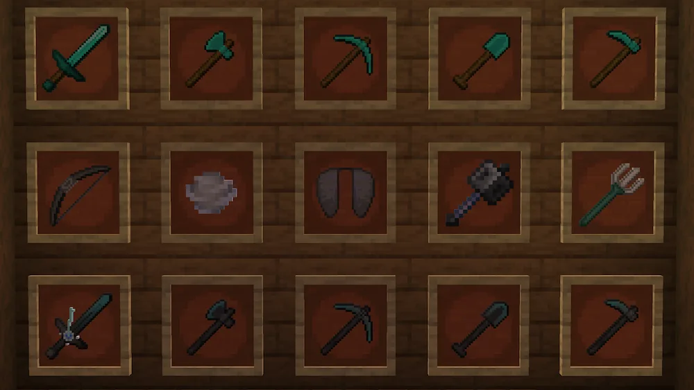 weapons and tools