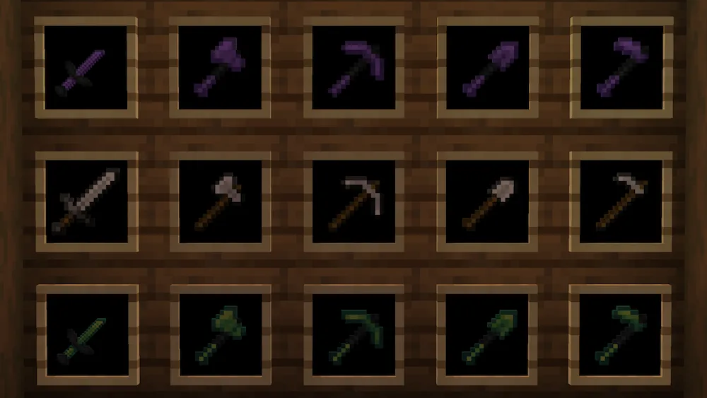 weapons and tools