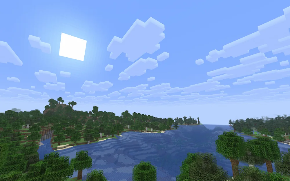 Clouds at sunny day