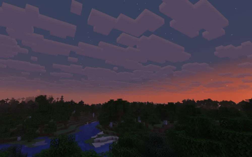 Clouds at sunset