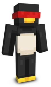 Red Band Penguin Minecraft Skin Red Band Penguin Skin