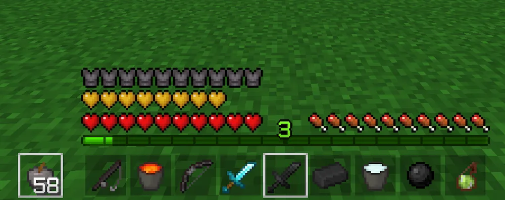 hotbar and bars