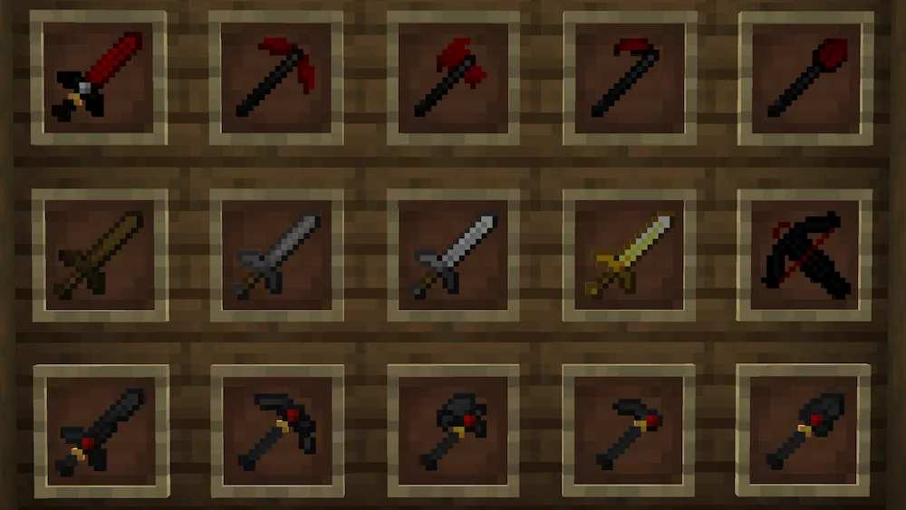 weapons and tools